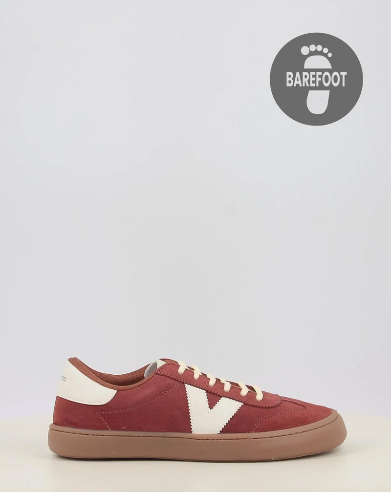 Baskets VICTORIA OLMO BAREFOOT EFFET CUIR & SUEDE 1186103 bordeaux