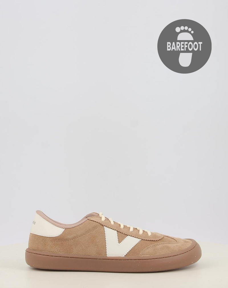 Baskets VICTORIA OLMO BAREFOOT EFFET CUIR & SUEDE 1186103 beige