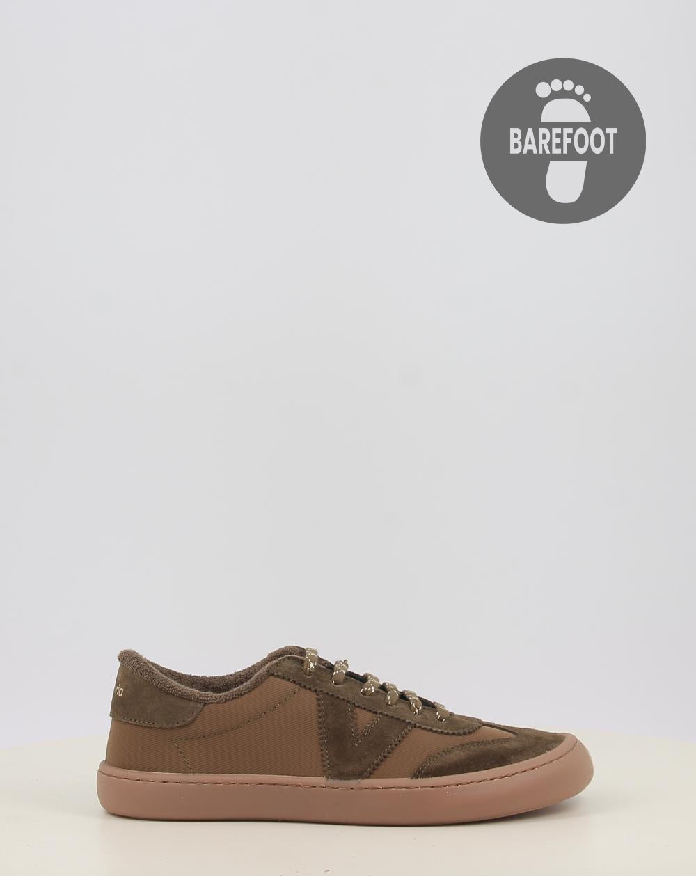 Baskets VICTORIA OLMO BAREFOOT EFFET CUIR & SUEDE1186110 kaki