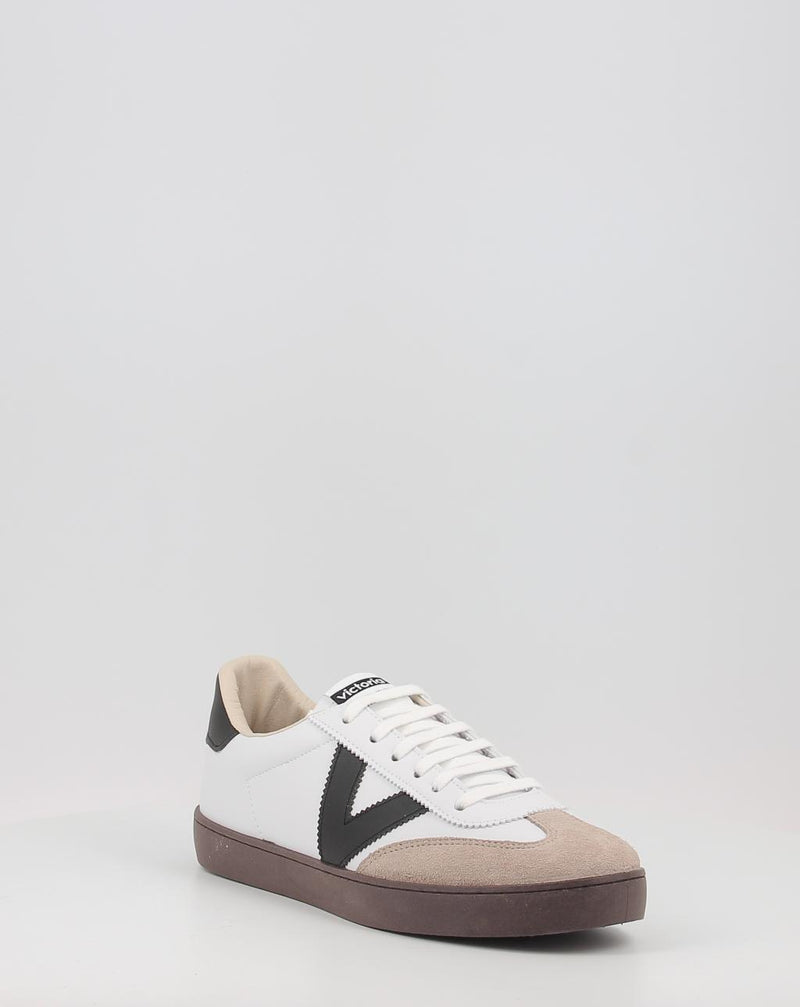 Baskets VICTORIA BERLIN CICLISTA EFECTO PIEL & SERRAJE blanc