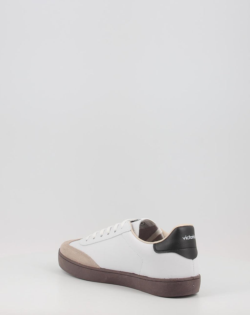 Baskets VICTORIA BERLIN CICLISTA EFECTO PIEL & SERRAJE blanc