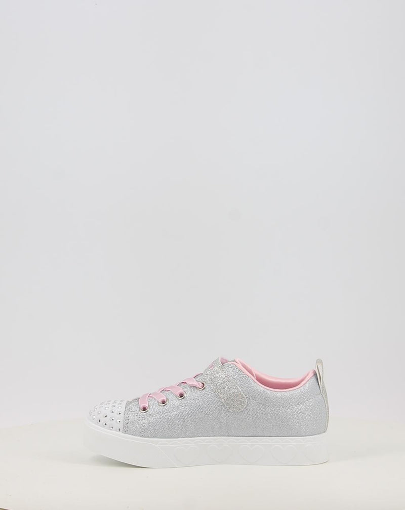 Baskets SKECHERS TWINKLE TOES: HEART STEPS - SHIMMER 314620L argent