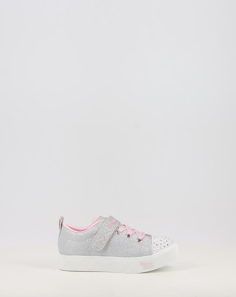 Baskets SKECHERS TWINKLE TOES: HEART STEPS - SHIMMER 314620N argent