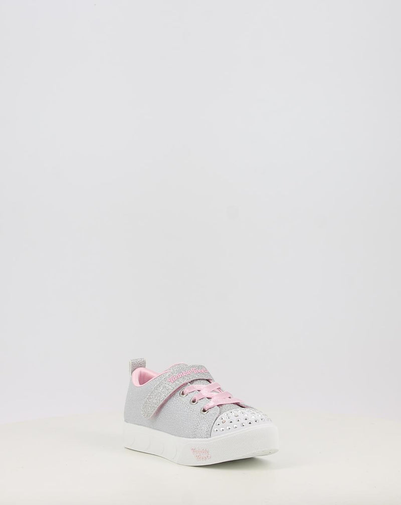 Baskets SKECHERS TWINKLE TOES: HEART STEPS - SHIMMER 314620N argent