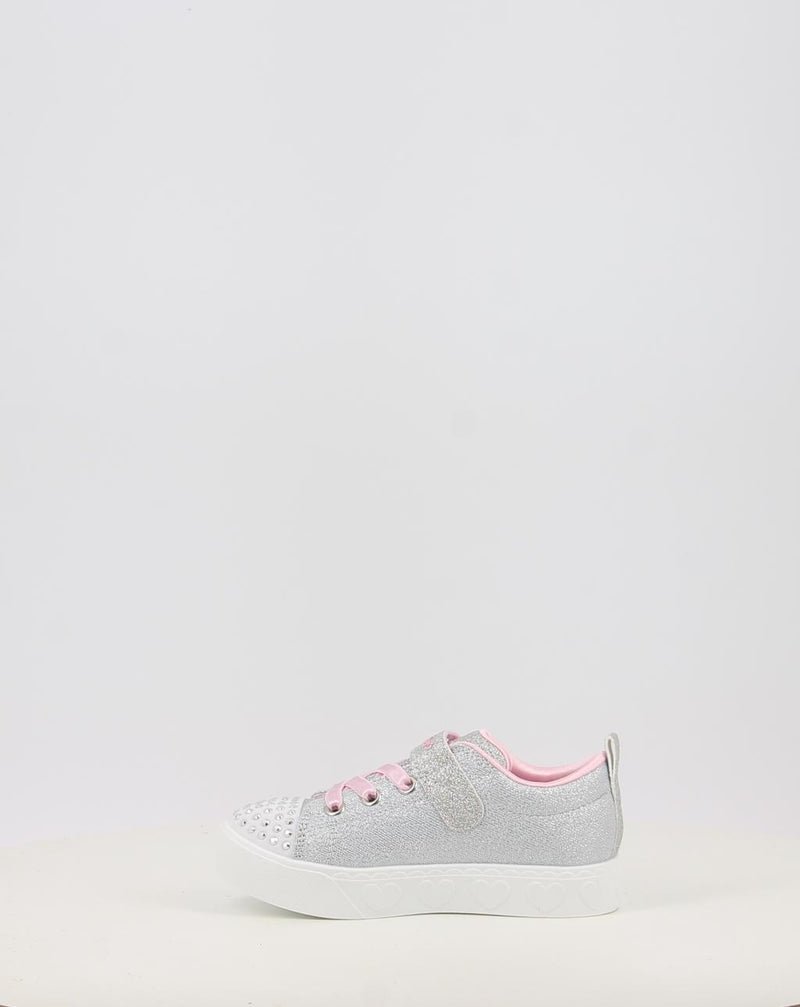 Baskets SKECHERS TWINKLE TOES: HEART STEPS - SHIMMER 314620N argent