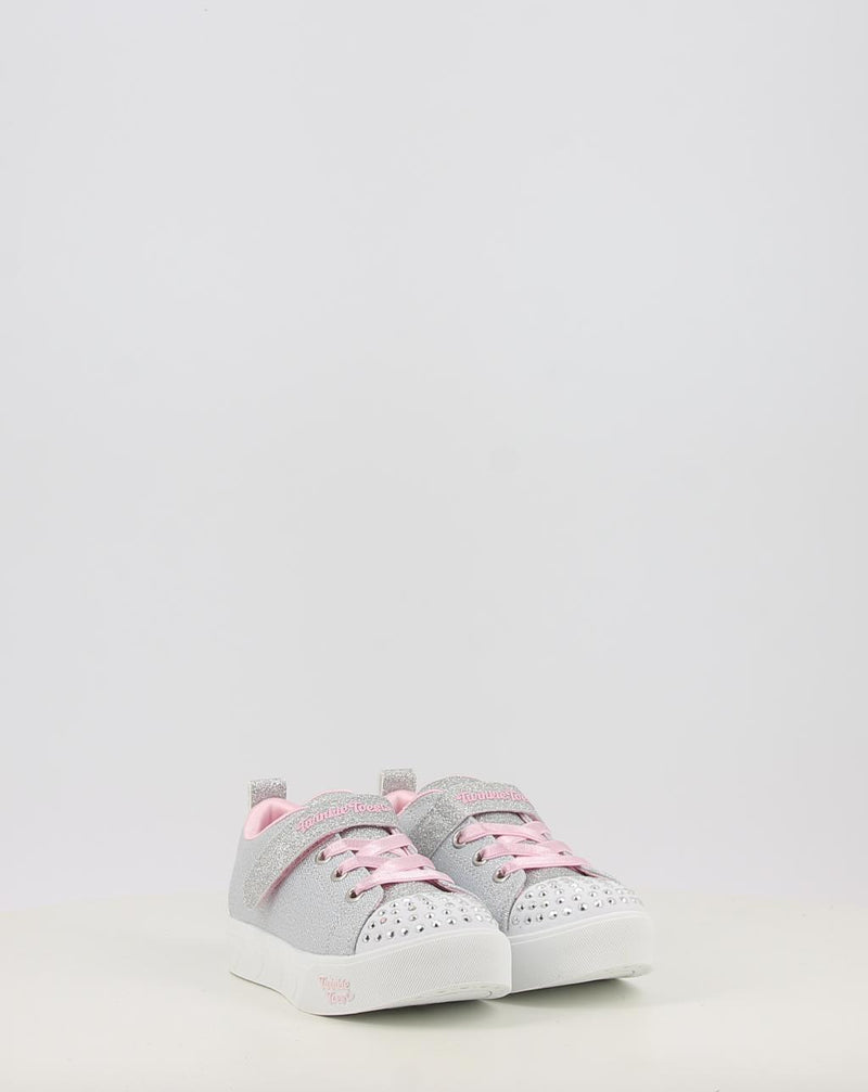 Baskets SKECHERS TWINKLE TOES: HEART STEPS - SHIMMER 314620N argent