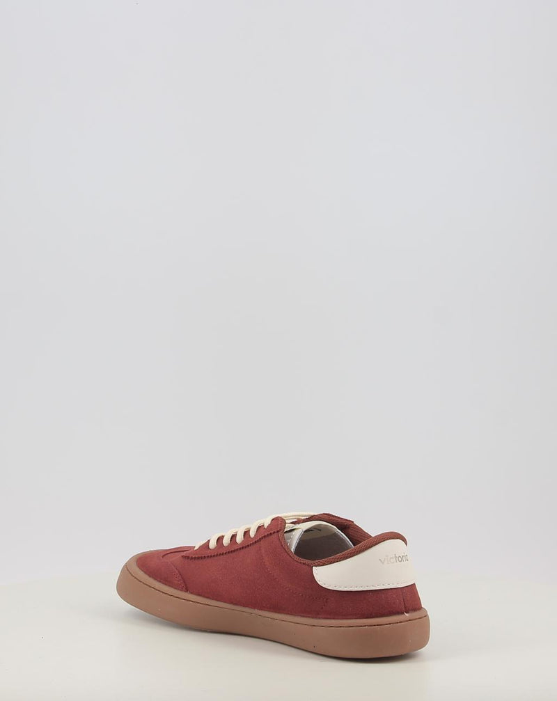 Baskets VICTORIA OLMO BAREFOOT EFECTO PIEL & SERRAJE 1186103 grenat