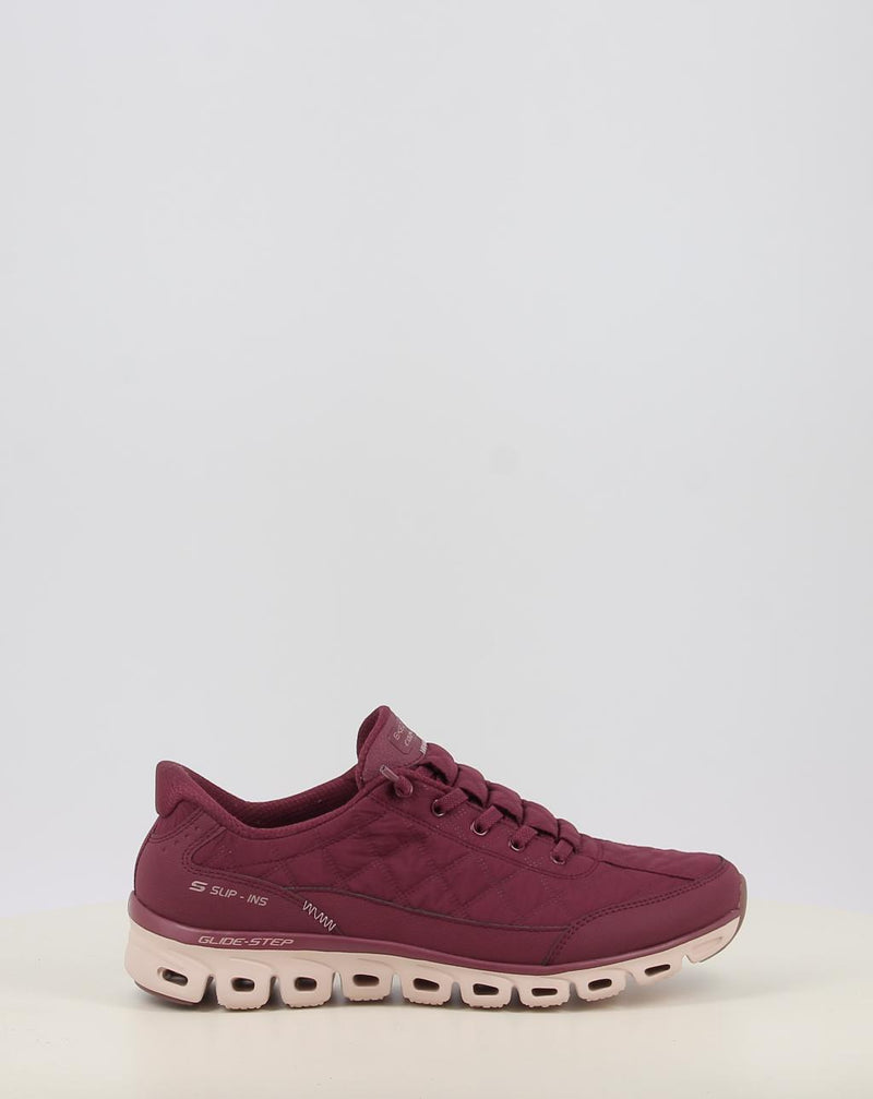 Baskets SKECHERS SLIP-INS: GLIDE-STEP - COZY FIT bordeaux