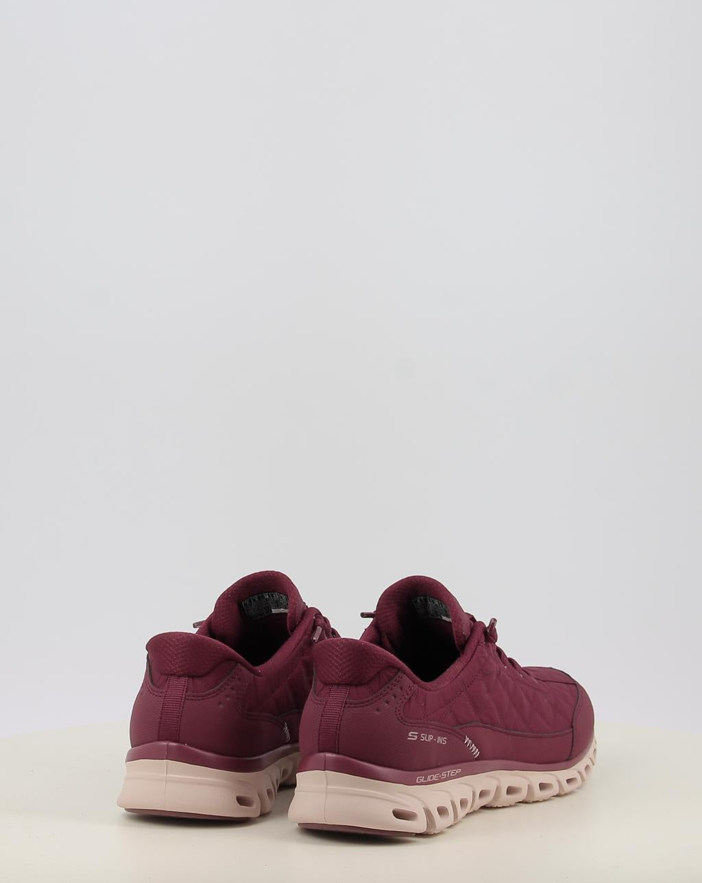 Zapatillas SKECHERS SLIP-INS: GLIDE-STEP - COZY FIT granate