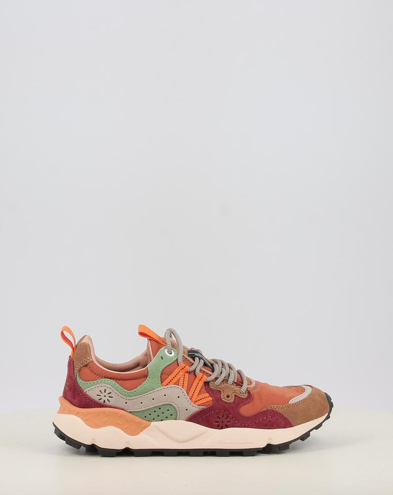 Baskets FLOWER MOUNTAIN YAMANO 3 cuir