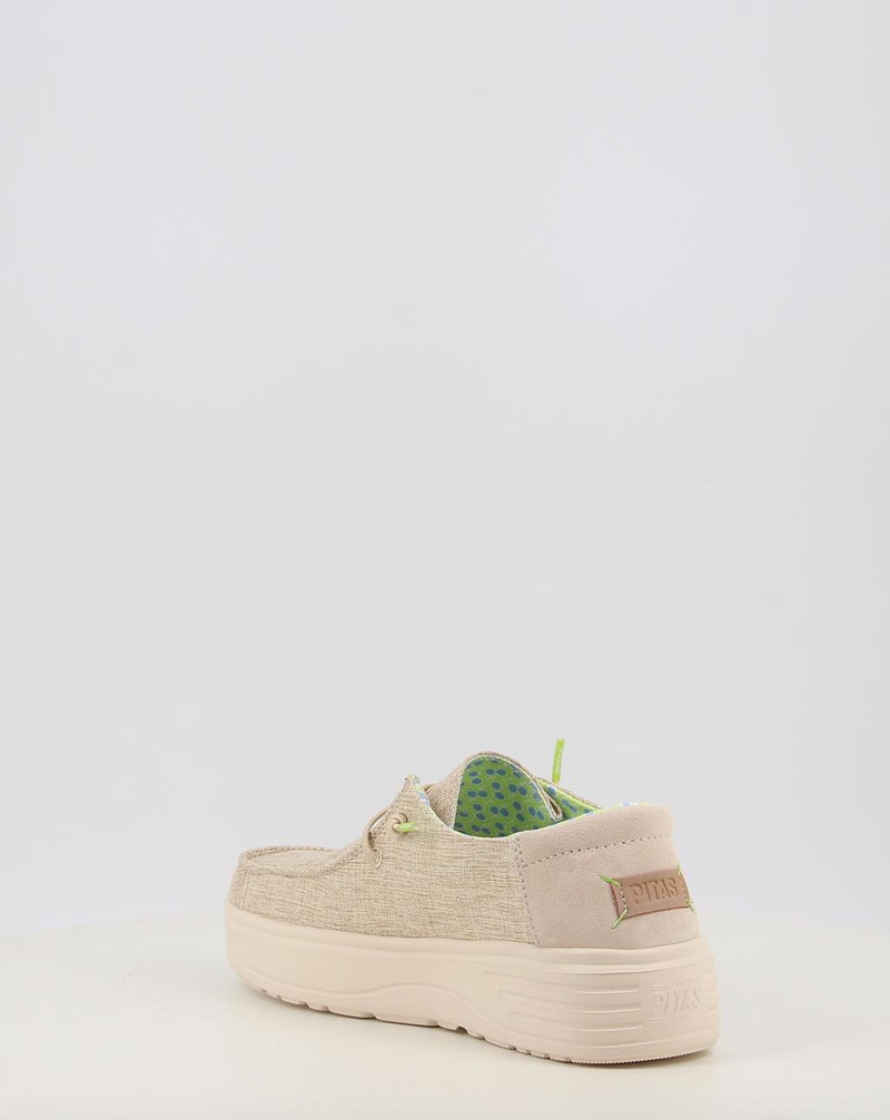Chaussures bateau WALK IN PITAS POPPY beige